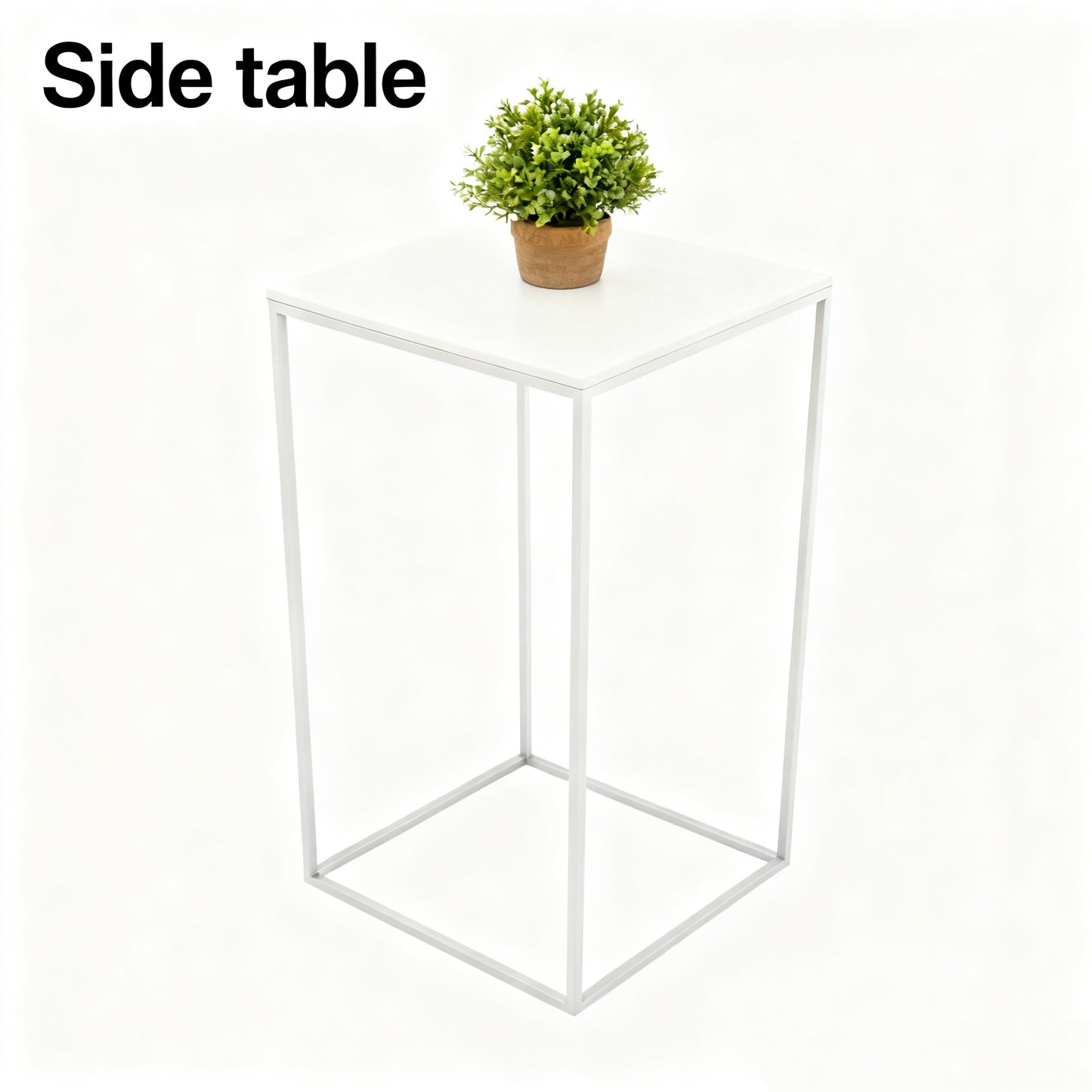 Square side table for living room, bedroom and office