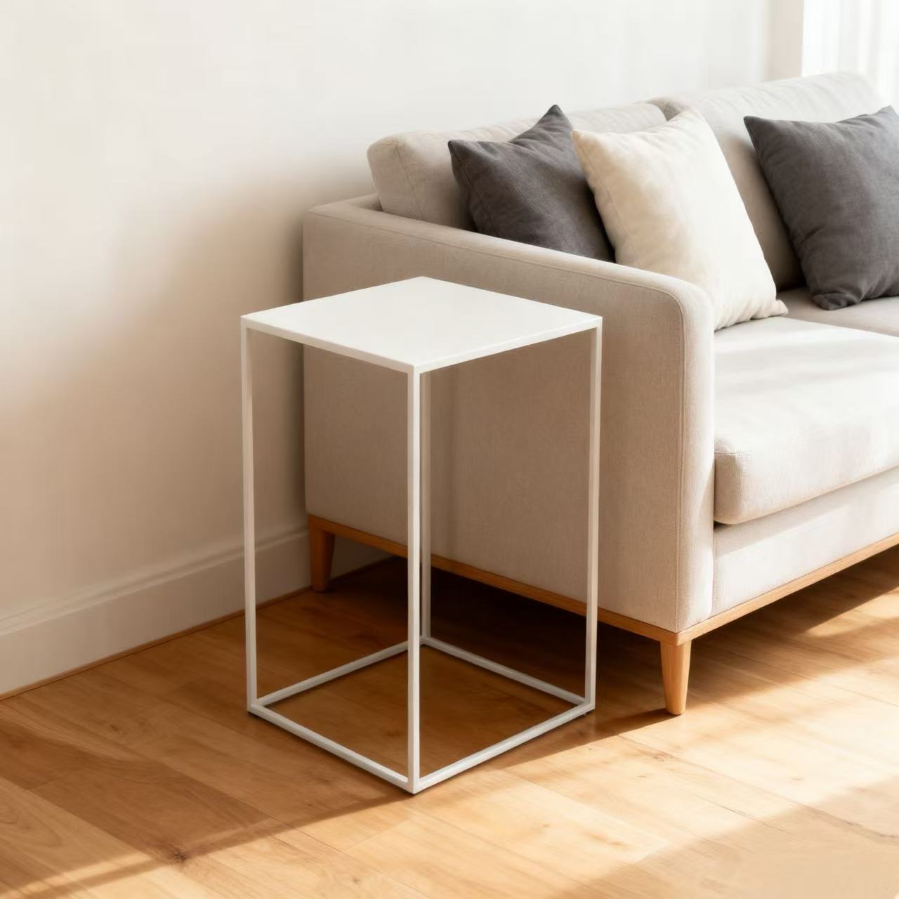 Square side table for living room, bedroom and office