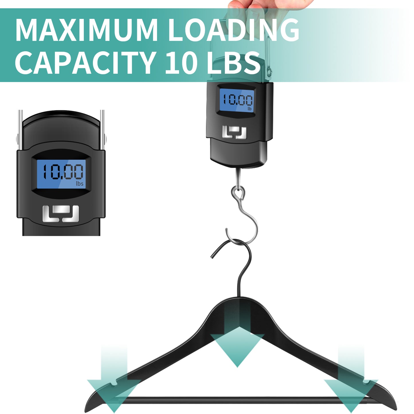 Grade A Real Wood Hangers 20 Pack, Suit, Coat, Non Slip Pant Bar, Soft Coated Hook, Premium Quality Wooden Hangers (Black)